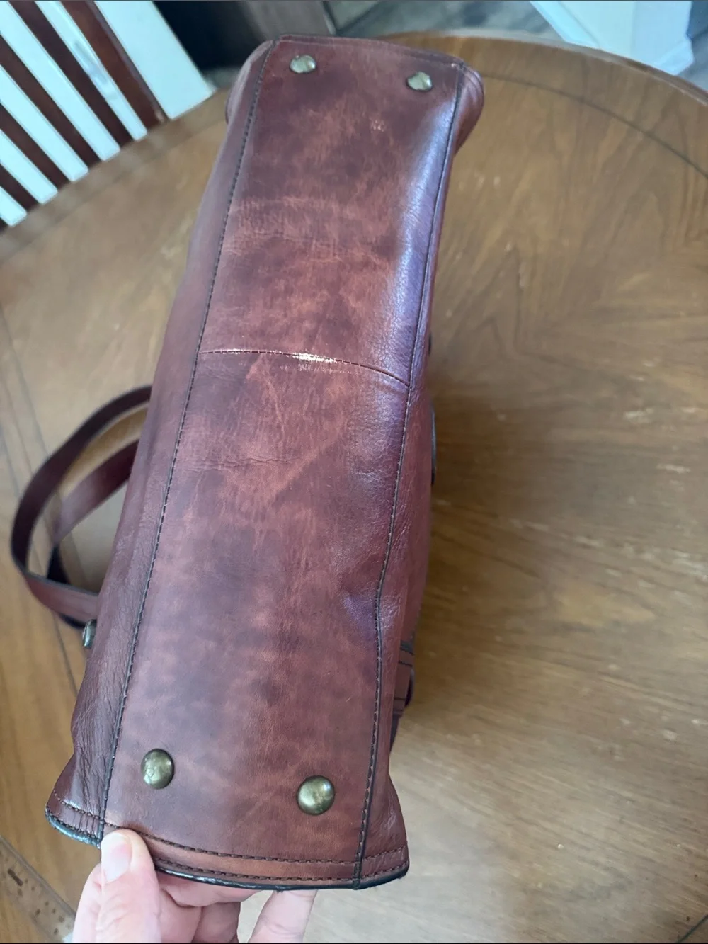 Fossil leather bronze